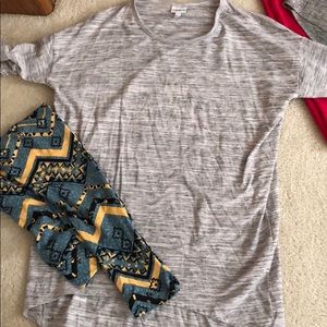 Lularoe Irma medium top and tall & curvy leggings